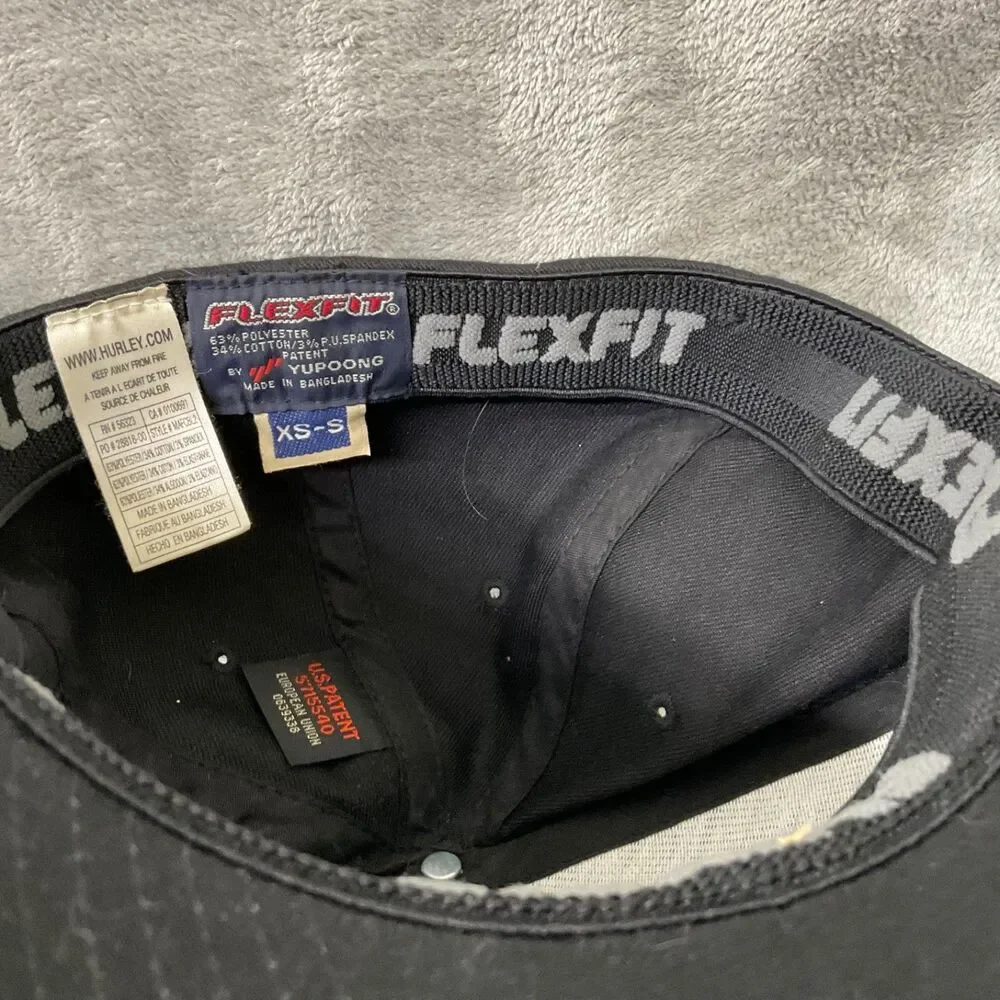 Hurley Men's Flexfit  Logo Unisex XS/S Fitted Hat flexfit